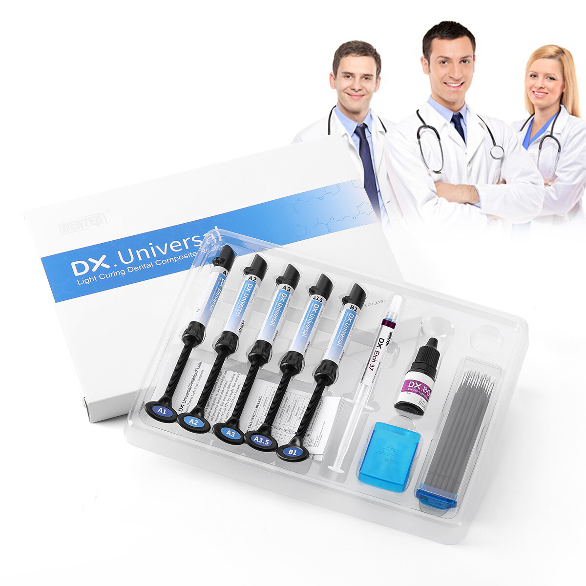 USA Dental Cure Light Composite Resin Adhesive Kit / YS-C LED Curing Light Lamp
