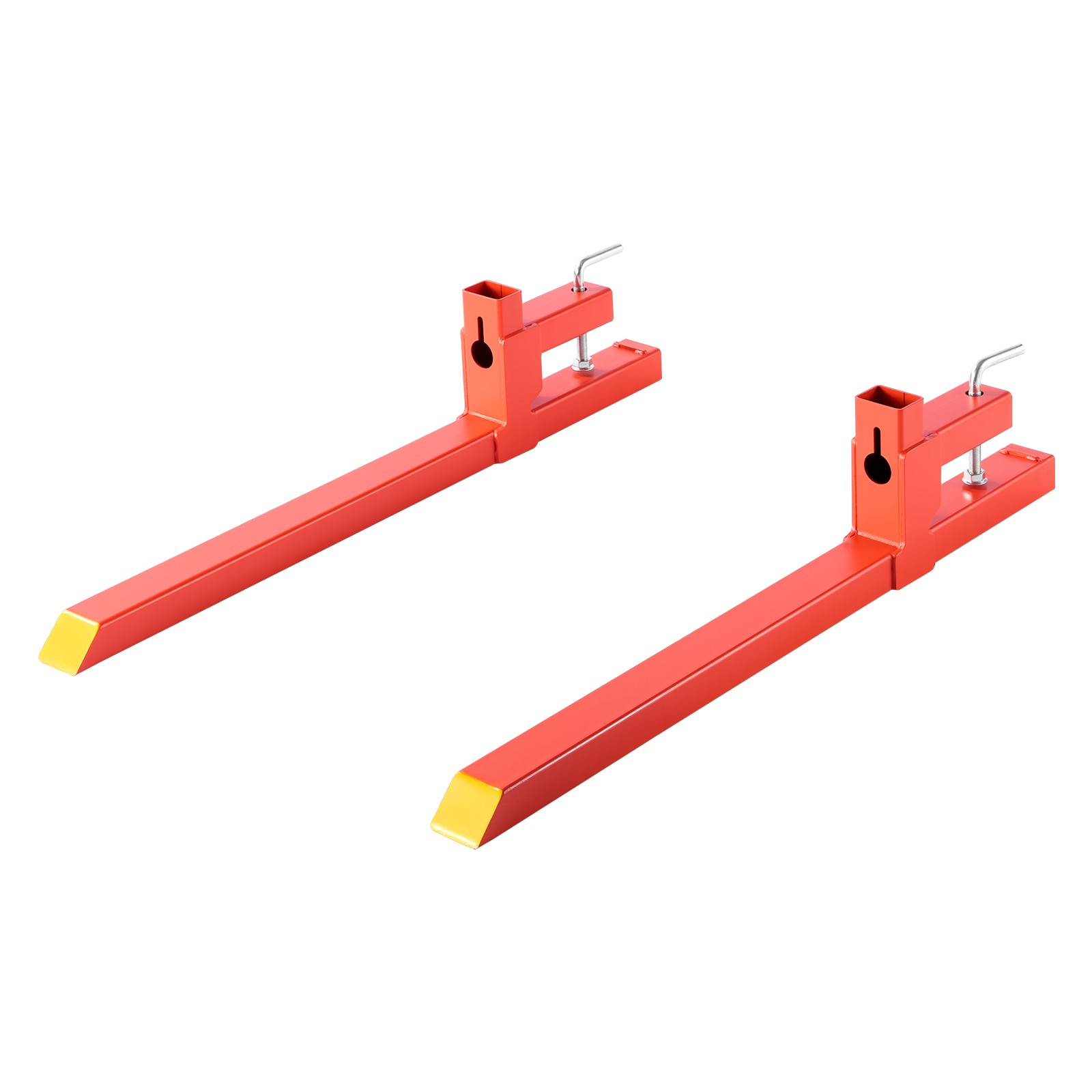 Uimoso 2000 lbs 43″ Clamp on Pallet Forks Quick Attach Tractor Forks