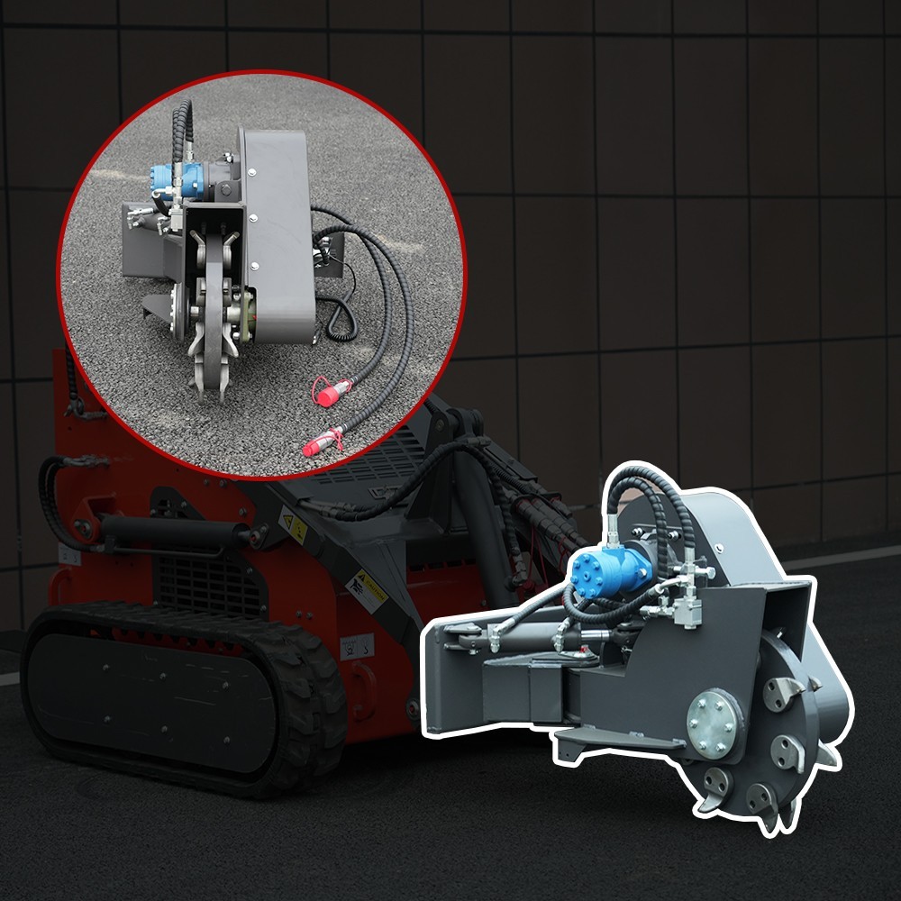 Free Shipping Swing Head Stump Breaker Attachment for Mini Skid Steers in USA