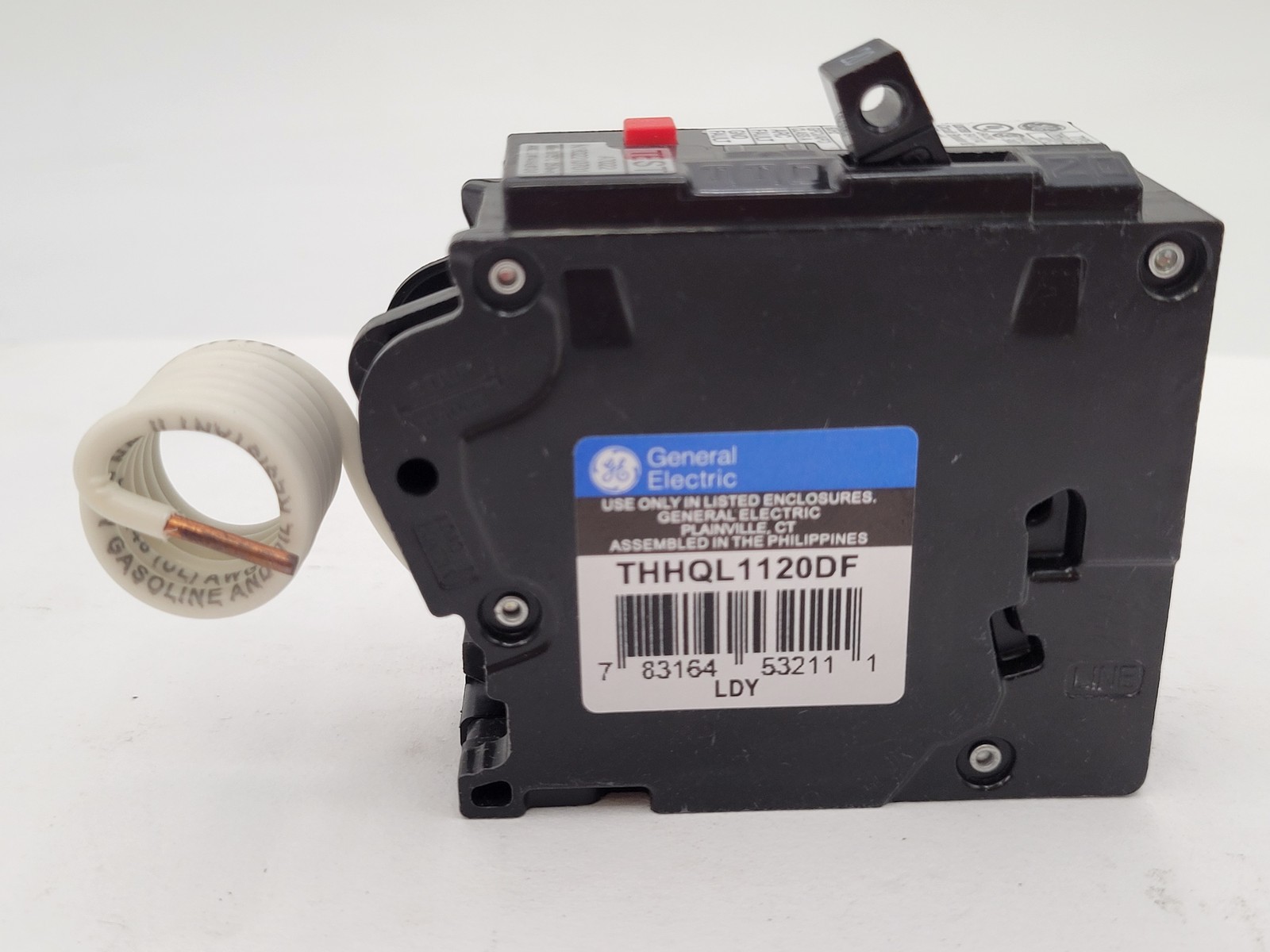 GE General Electric THHQL1120DF Plug-IN Circuit Breaker 20A 1P 120V Dual Functio