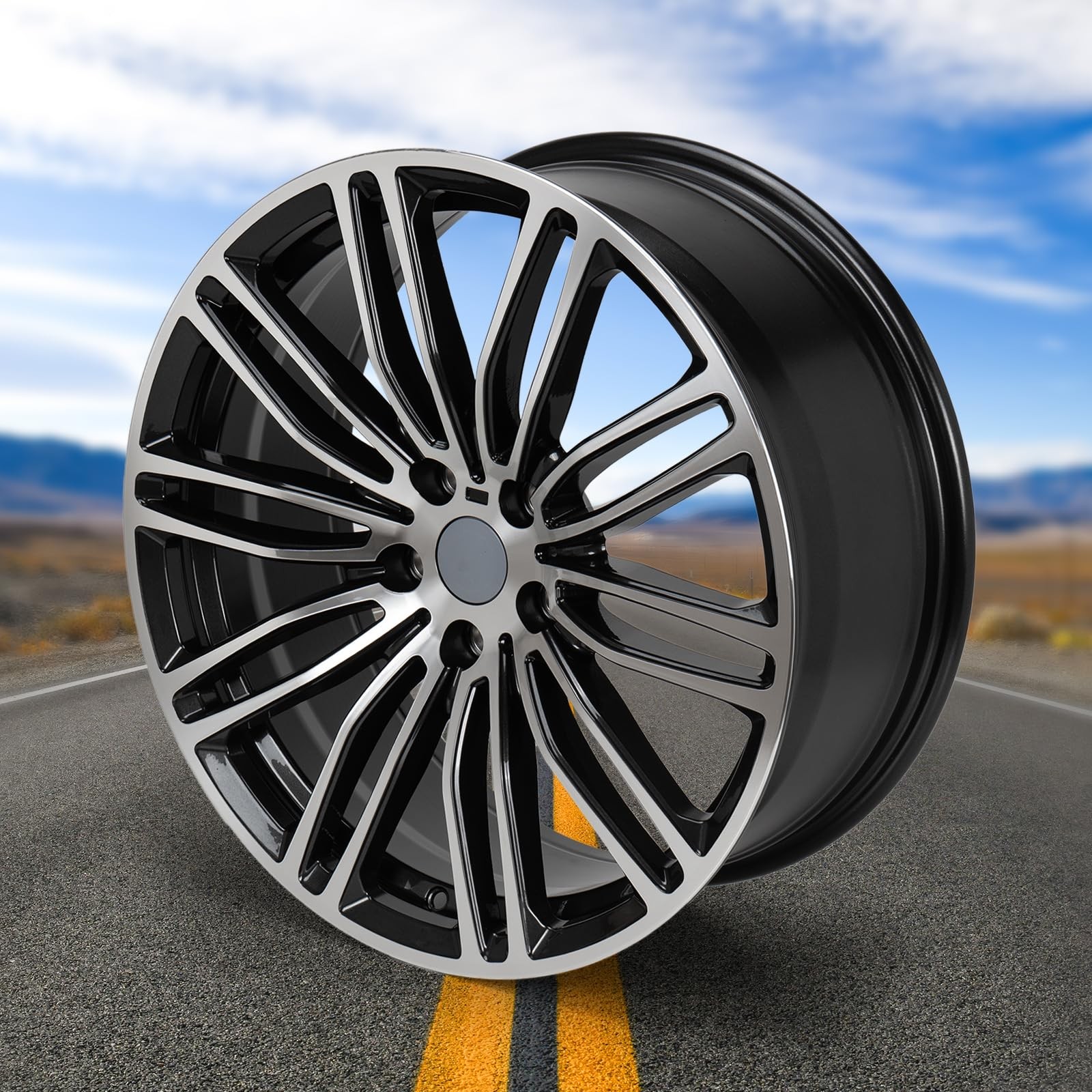 19×8 Aluminum Alloy Replacement Rim for BMW 5-Series 530i 2017-2020 4 Pack