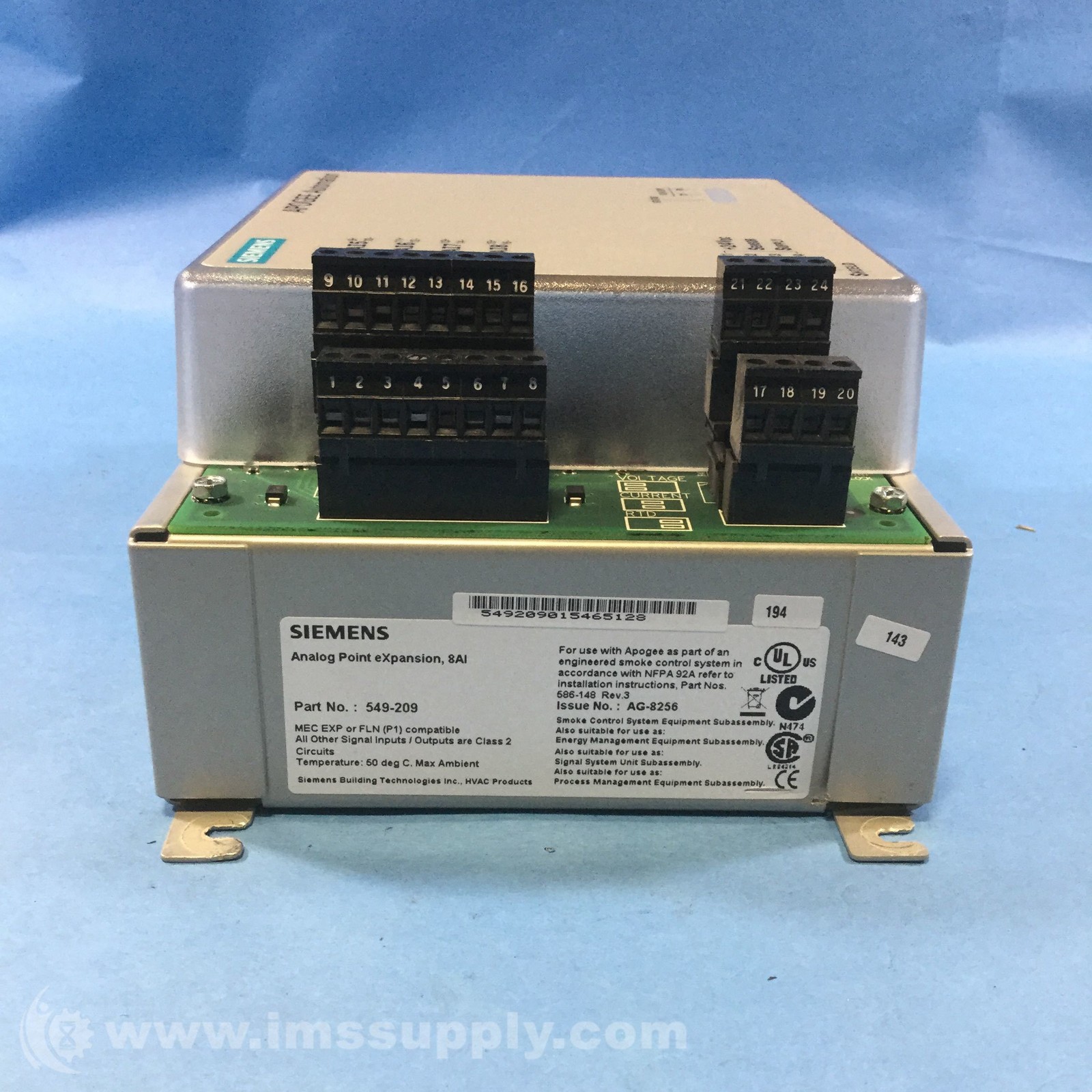 Siemens 549-209 Analog Point Expansion USIP