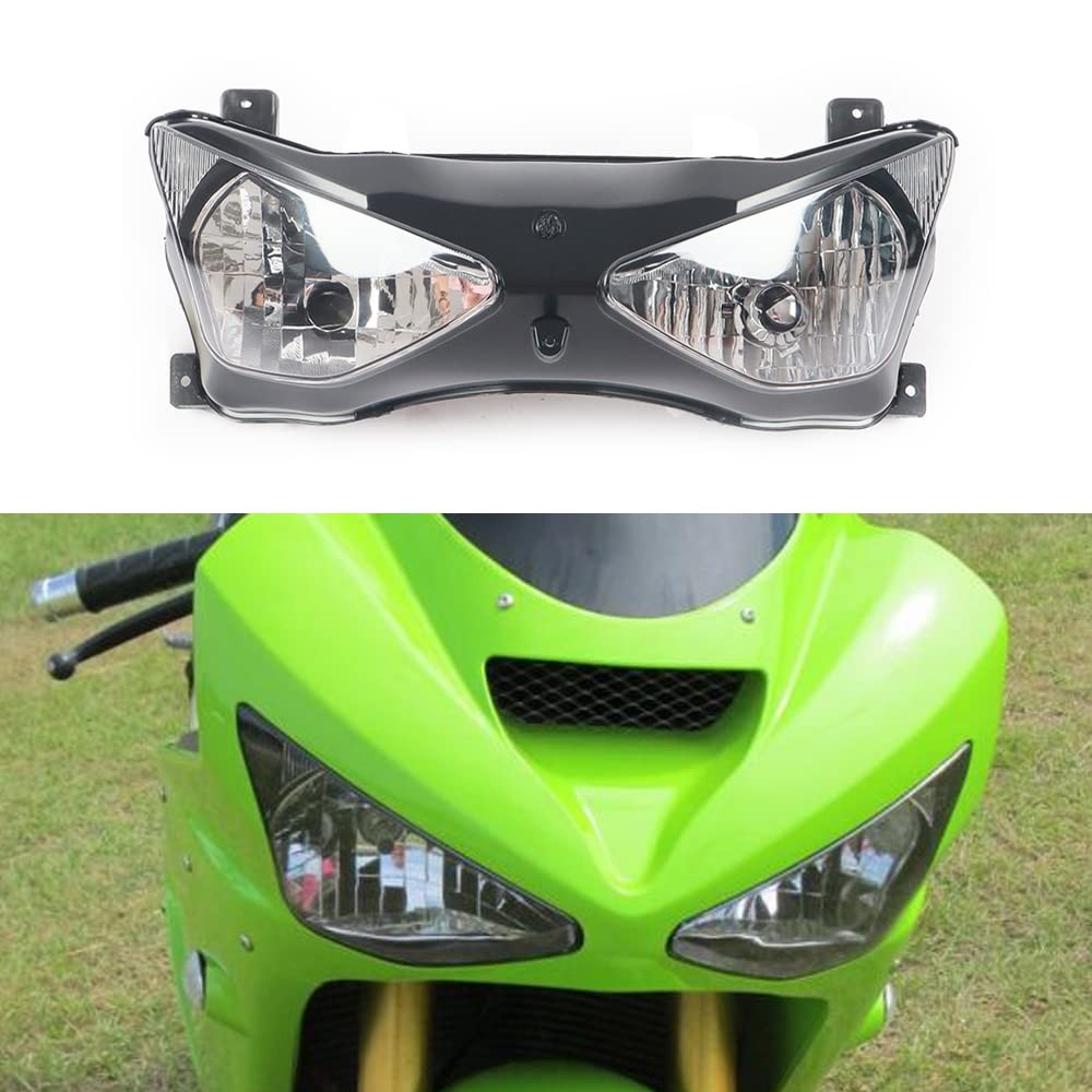 Motorcycle Front Headlight Assembly Housing Fits 03-04 ZX6R 636 Ninja