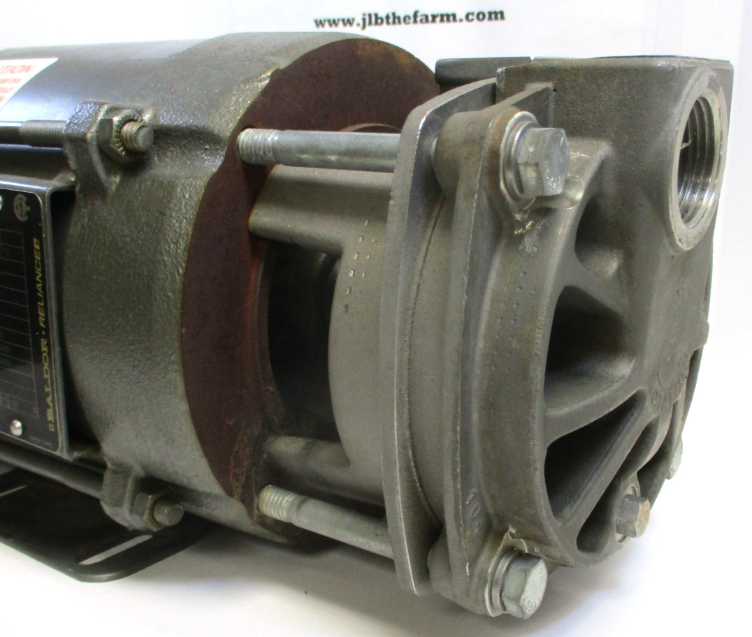 BALDOR ELECTRIC MOTOR, C76009729, w/ PUMP, 0.5-HP, 1725-RPM, CLEAN – USED
