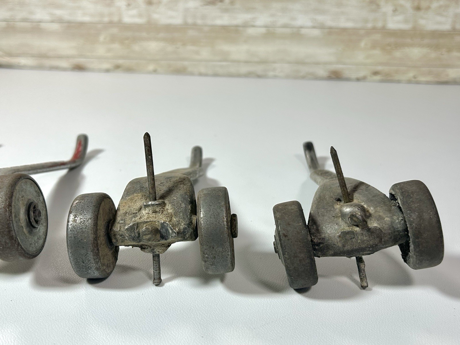 Vtg Lot 4 Marshalltown Skate Wheel Joint Raker Tool Bricklayer Masonry