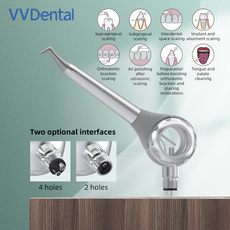 2/4 Holes Dental Prophy Air Flow Teeth Polishing Polisher Handpiece Hygiene Jet