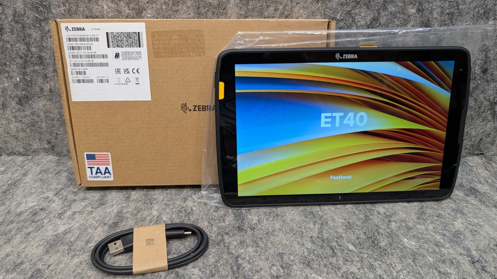 Zebra ET40 Enterprise Tablet 64GB w/4GB RAM 10″ Scanner🔥New for Parts🔥