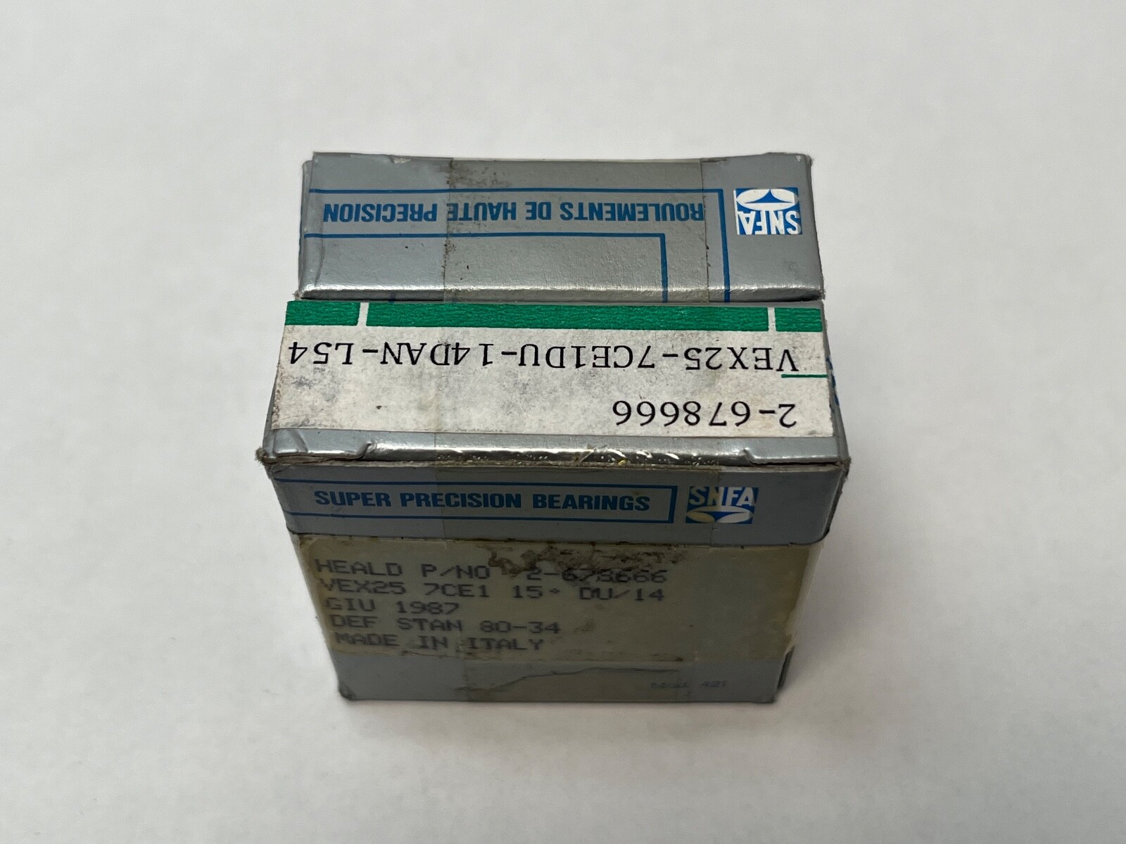 SNFA VEX25-7CE1DUL Bearing 25x47x12 mm 7005-C-P4 VEX25-7-CE-1-DUL Italy 2 Pcs