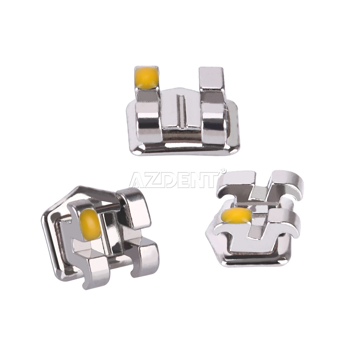 10 Packs AZDENT Dental Orthodontic Bracket Braces Standard Roth .022 Hooks 3-4-5