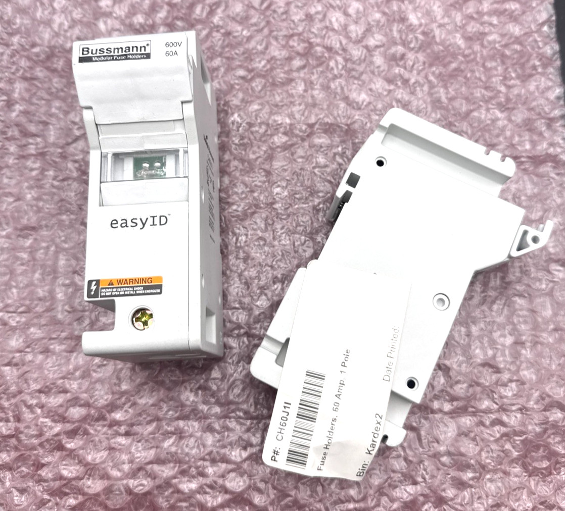Eaton Bussmann CH60J1I 60A 600V 1P Modular Fuse Holder *US SELLER (2-PACK) *NEW*