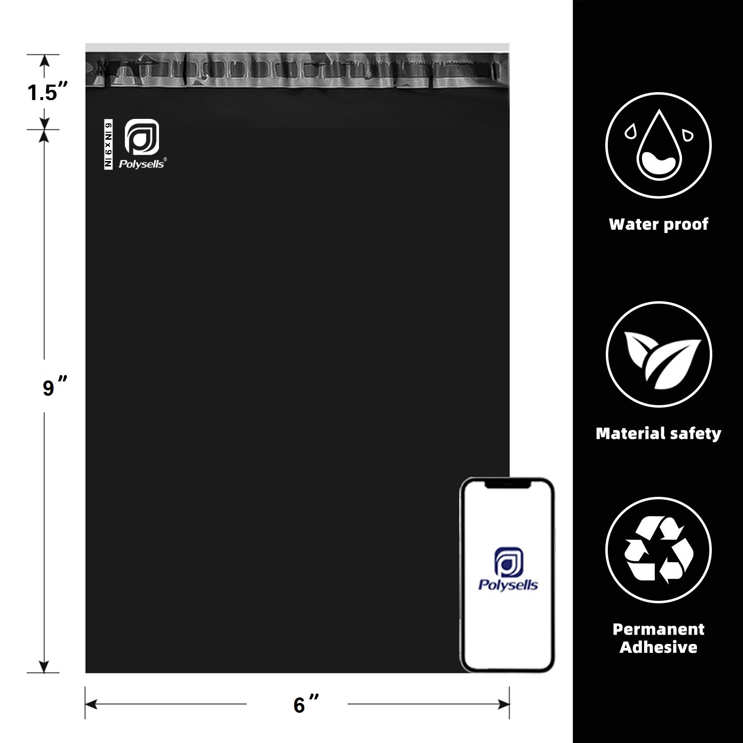 Poly Mailers Mixed Sizes All Popular Sizes Self Seal Waterproof Shipping Bags