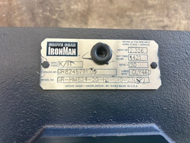 GR8245791.00 Grove Gear 2.36HP 20:1 1-7/16″ 140TC Hollow Bore Speed Reducer
