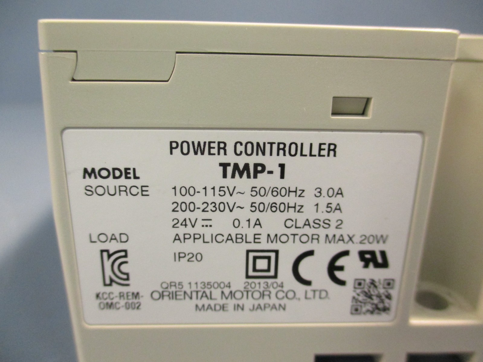 Oriental Motor TMP-1 Power Controller Module 115V/230V