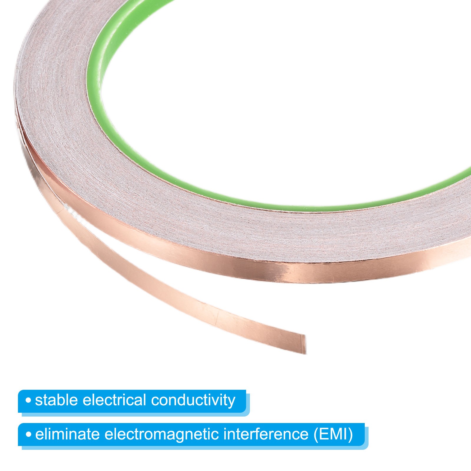 Copper Foil Tape 0.2 Inch x 33 Feet 0.05mm Thick Double Sided Conductive