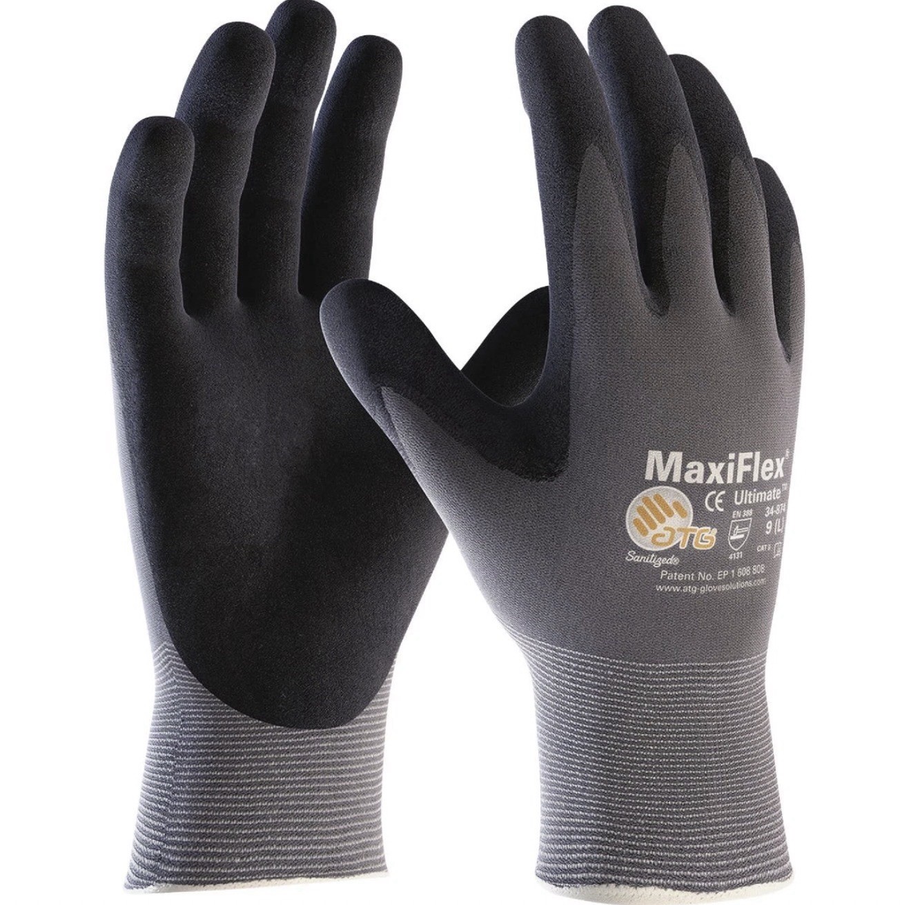 MaxiFlex Ultimate Men’s XL Seamless Knit Nylon/Lycra Glove 34-874T/XL Set Of 8