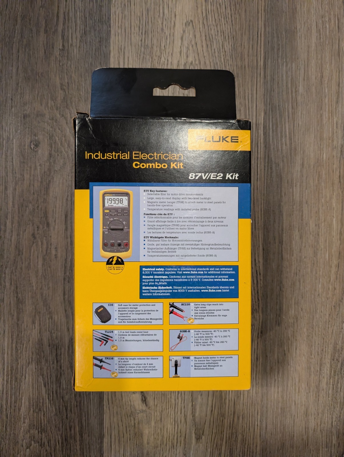 1xFluke 381 Remote Display True RMS AC/DC Clamp Meter And 1x Fluke Multimeter 87