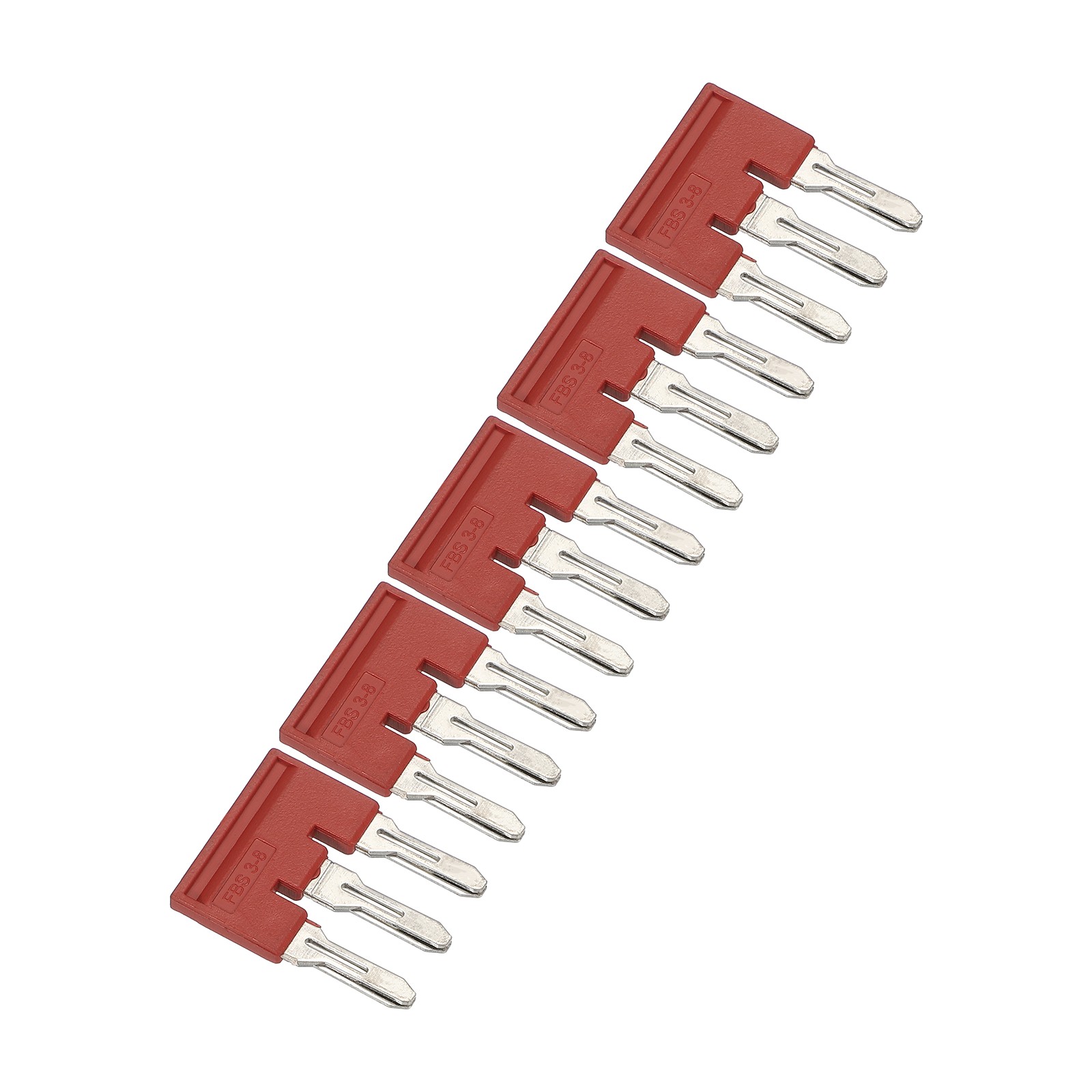 5Pcs FBS3-8 DIN Rail Terminal Block Press-Fit Jumpers for ST-6 Series