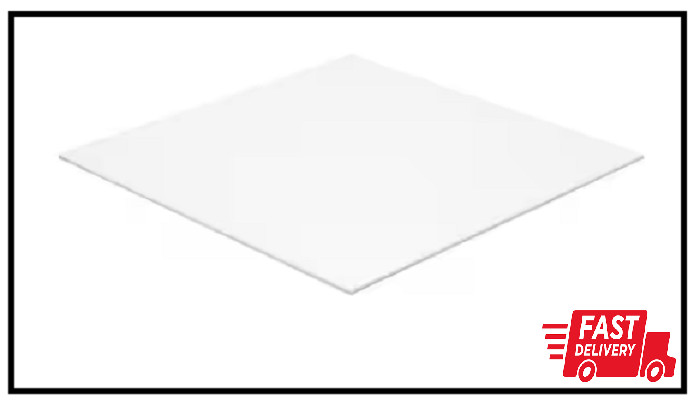 12 In. X 48 In. X 1/8 In. White Opaque Acrylic Sheet (2-Piece)