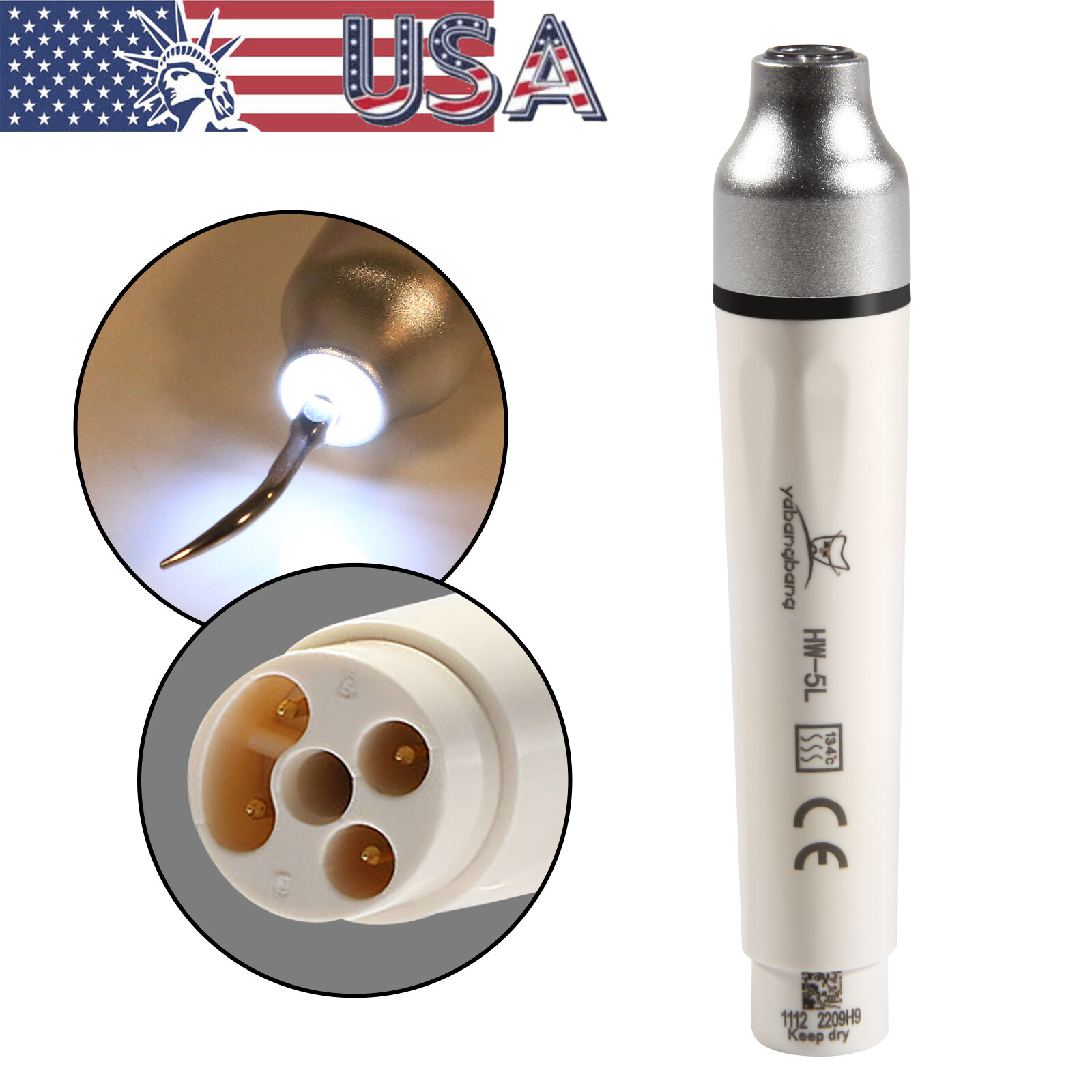Dental LED Ultrasonic Scaler Detachable Handpiece HW-5L for EMS Woodpecker
