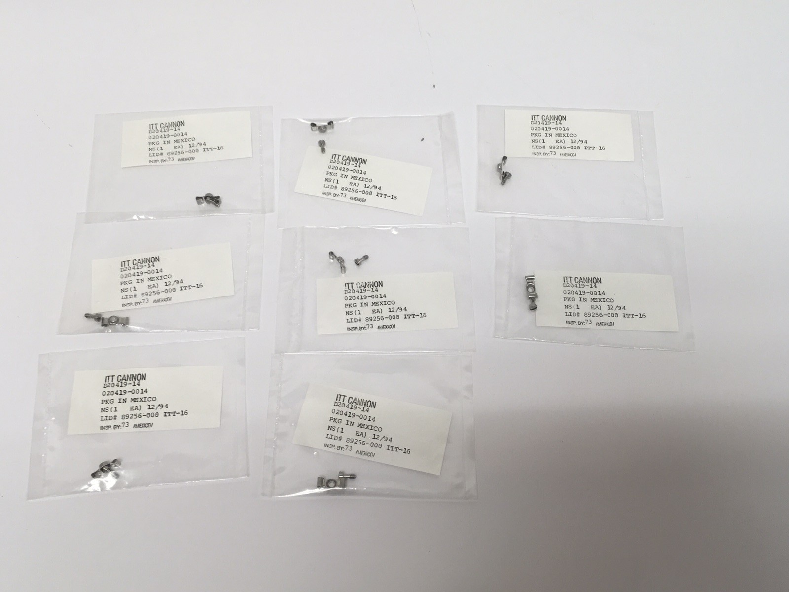 8 NEW ITT Cannon M85049/48-1-8F DB24659-2 Mil-Spec Shielded Connector Backshell