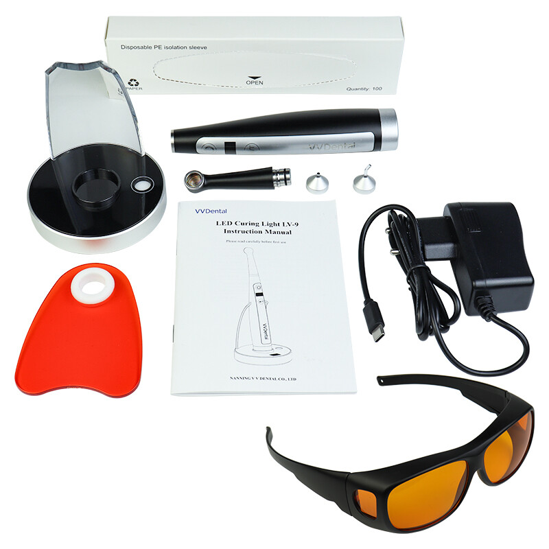 Dental Wireless Cordless LED Cure Curing Light Lamp 3200mW/c㎡ Tool Resin Cure US