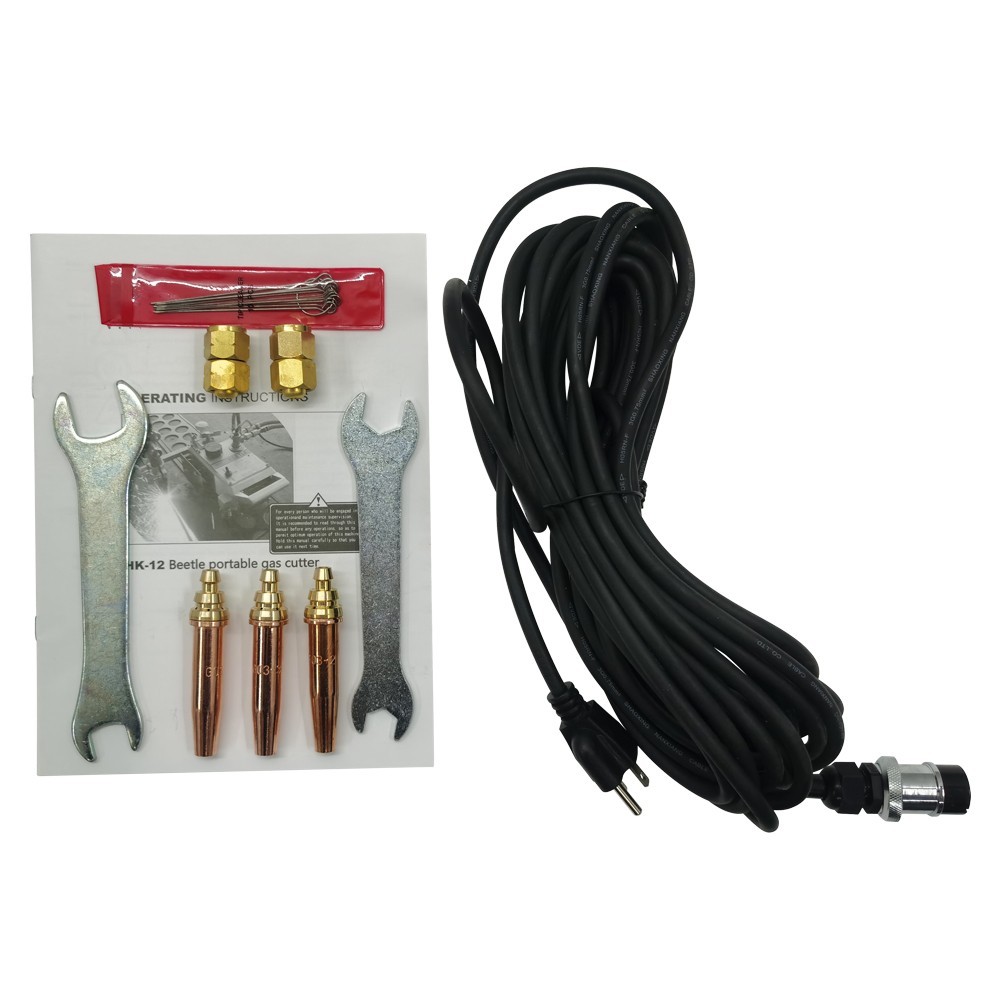 110V Auto Gas Cutter HK12 Torch Track Burner Gas Cutting Machine+2 Tracks
