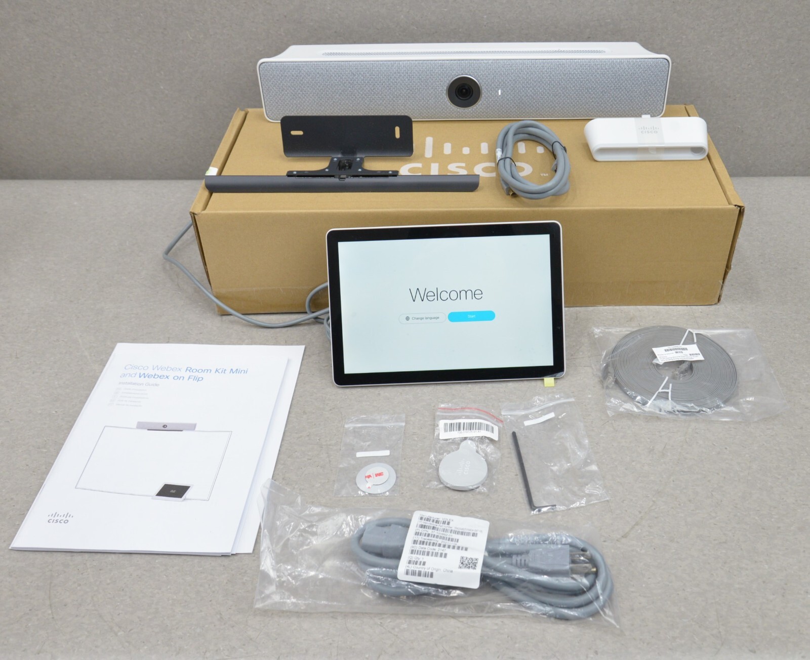 Cisco CS-KIT-MINI-NR-K9 TTC7-26 TTC5-15 Webex Room Kit Mini Conference Room Kit