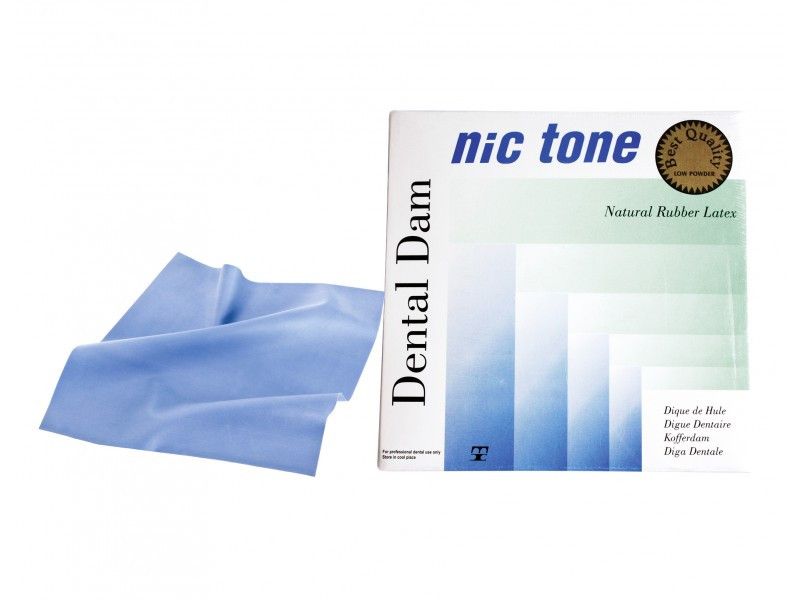 MDC NIC TONE Natural Rubber Latex Dental Dam – Heavy 6″x6″ 36 Sheets/box