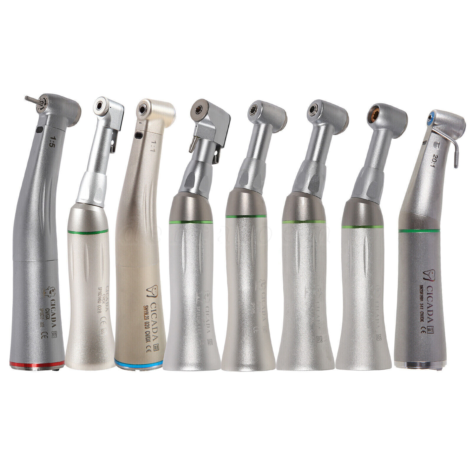 CICADA Dental Contra Angle Handpiece 10:1 20:1 16:1 1:1 10:1 1:5 Latch Push