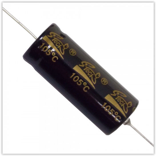New Axial Electrolytic Capacitor, 100uF, 450V – Lot of 10