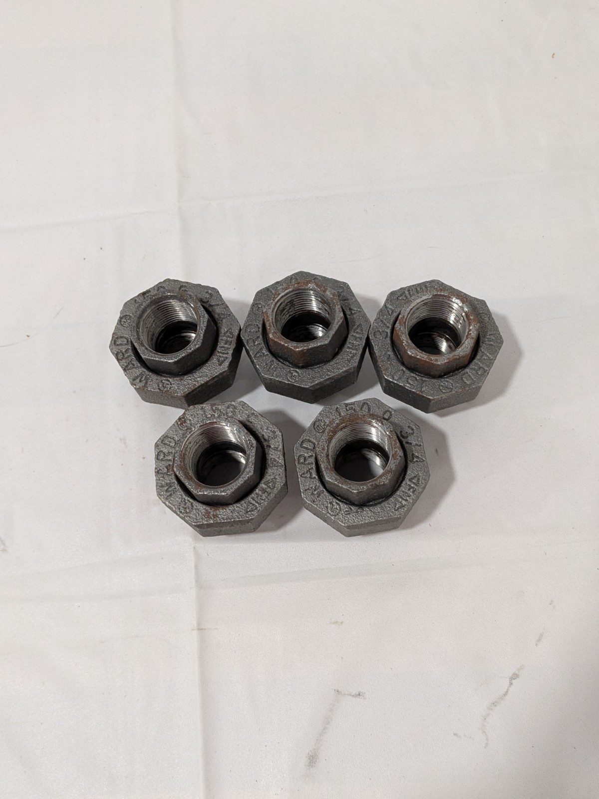 Ward Black Union: 3/4″, Threaded Malleable Iron, Class 150, 5 PACK 13392