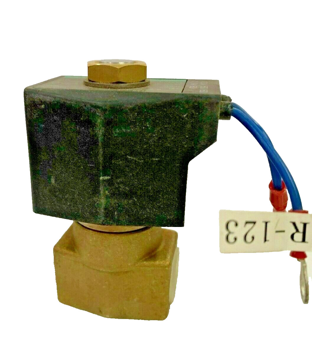 CKD AB4X-5416 2-Way NC 3/8″ Solenoid Valve 3/8″ 110/60 AC 0.25 MPa AIR R-123