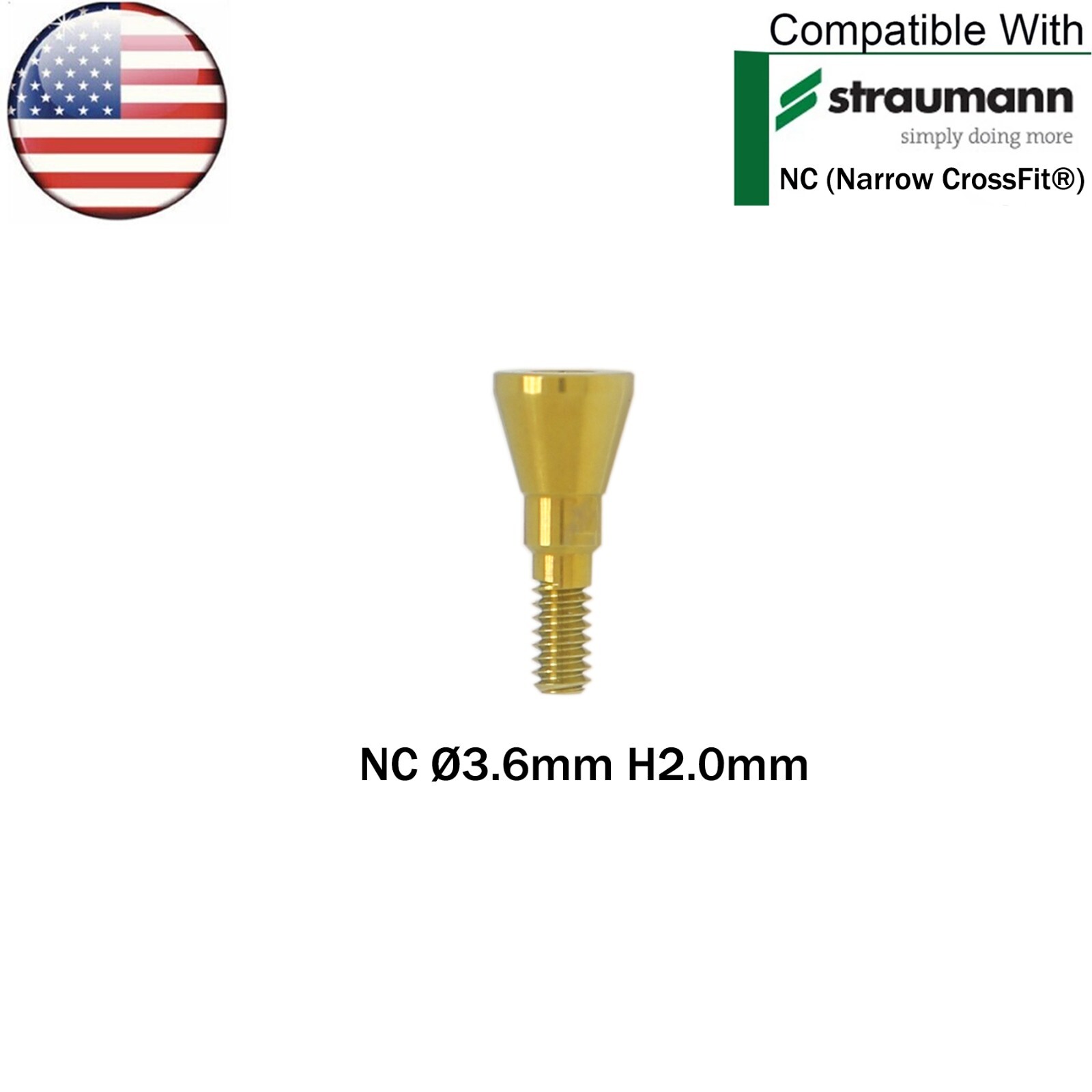 US Dental Healing Cap Abutment NC/RC Healing Closure Fit Straumann ITI BL/BLT