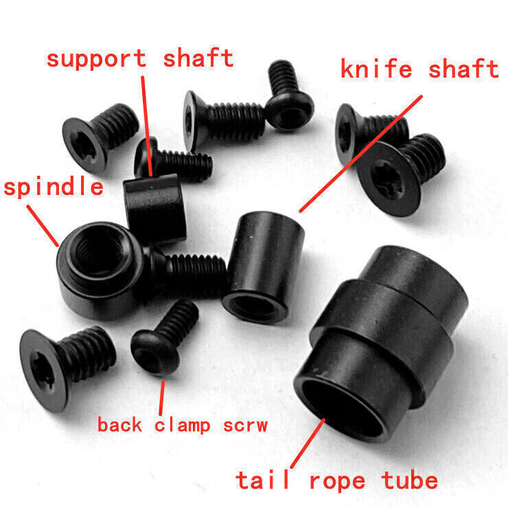 Titanium Alloy Tube Clip Whole Screws Set Kit for Spyderco C81 Paramilitary