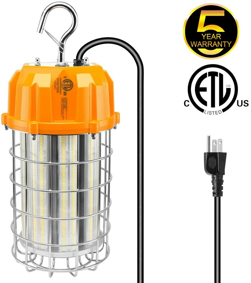 LED Portable light Building Site 100W LED Temporary Work Light 10ft cord 5000K