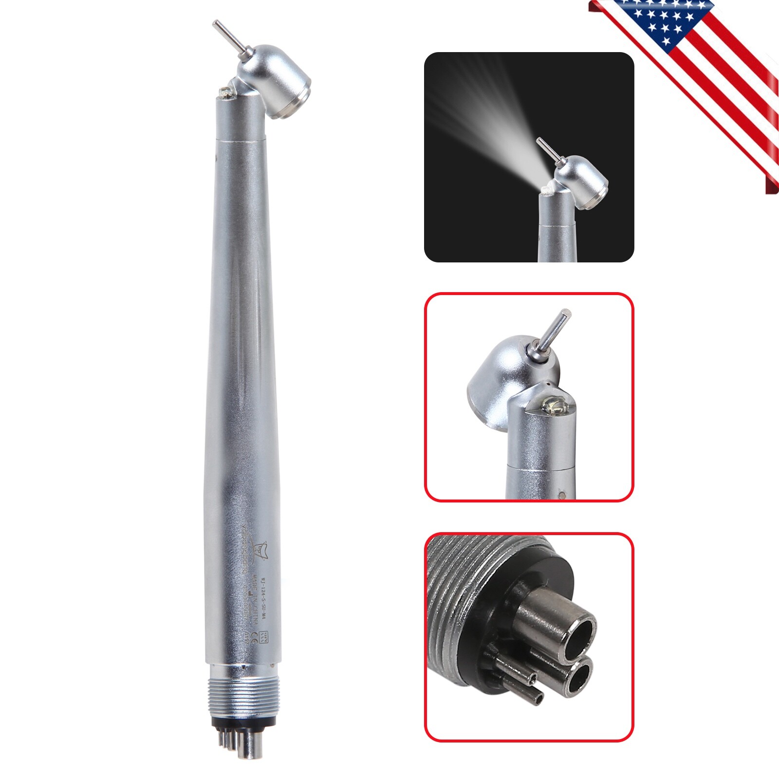 Yabangbang Dental 45° Surgical High Speed Handpiece LED/No LED Turbine 4Hole