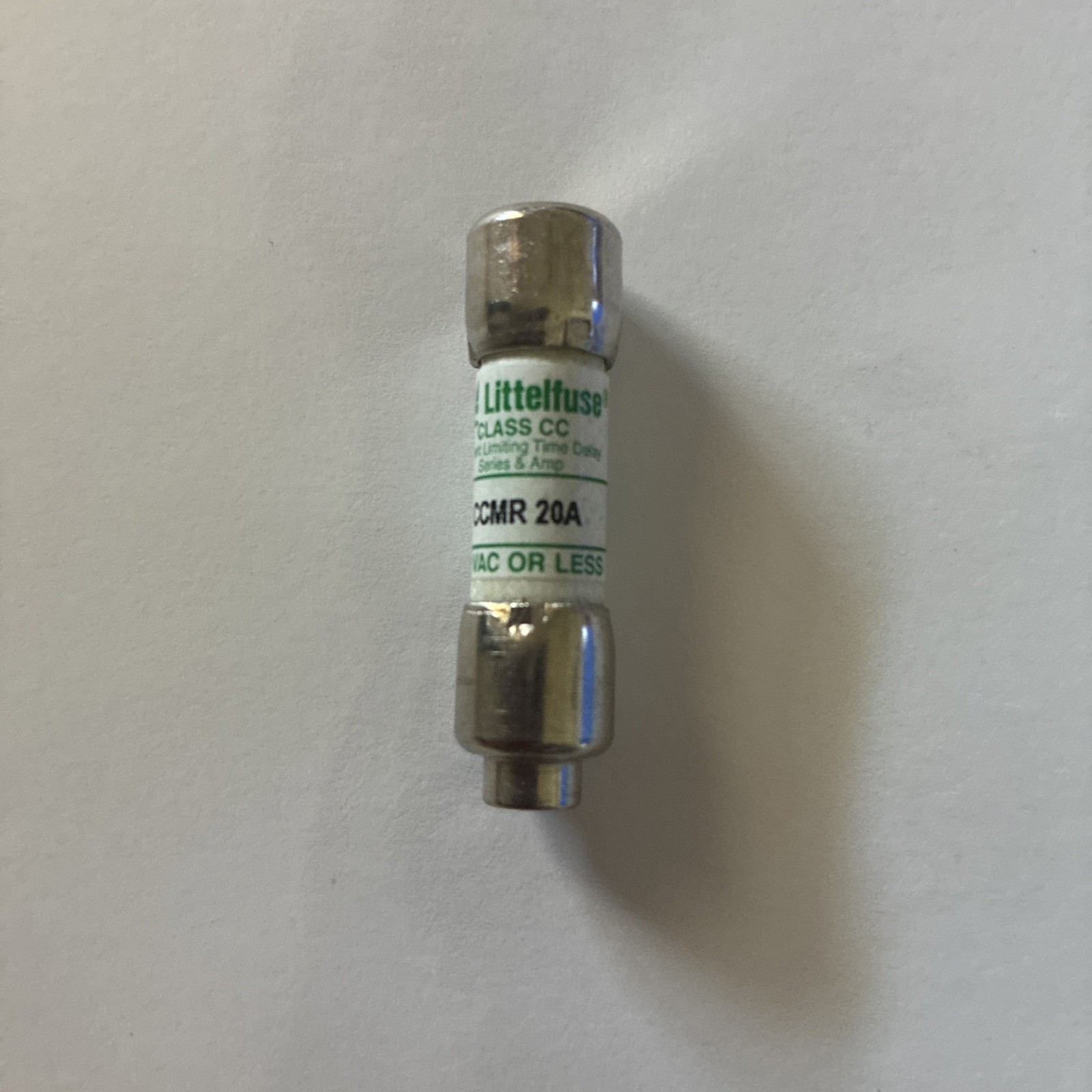 Littelfuse CCMR20A CCMR-20 20A Class CC Time Delay Fuse 600V Box of 10 NEW