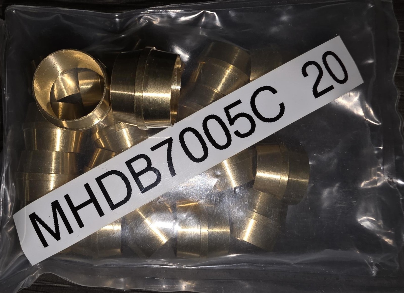 Brass Compression Sleeves – 1/2″ – Package of 20
