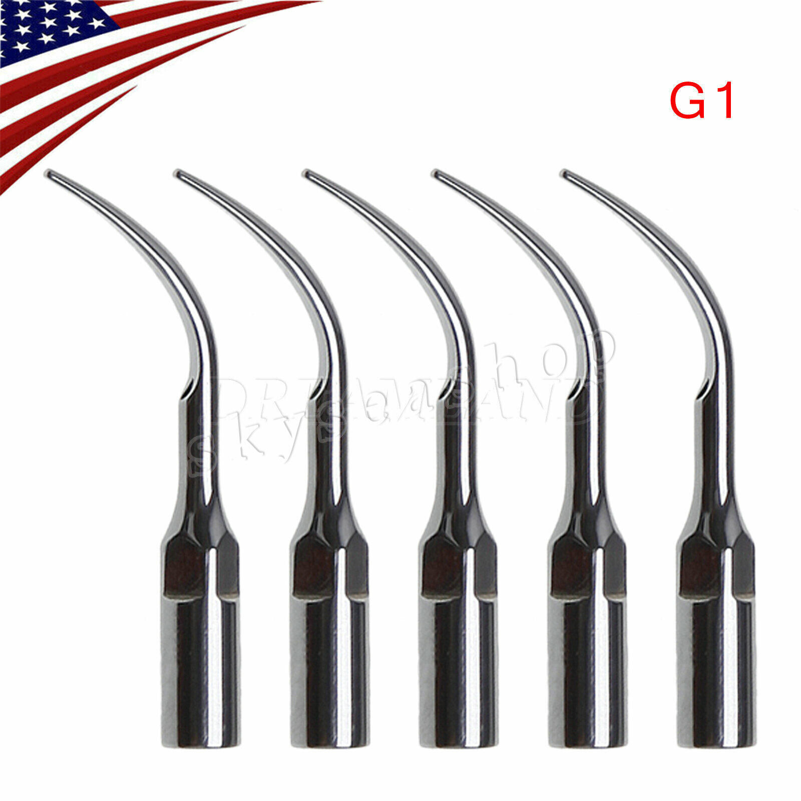Dental Endo Perio Ultrasonic Scaler 5*Tips Fit SKYSEA EMS LED Handpiece USA