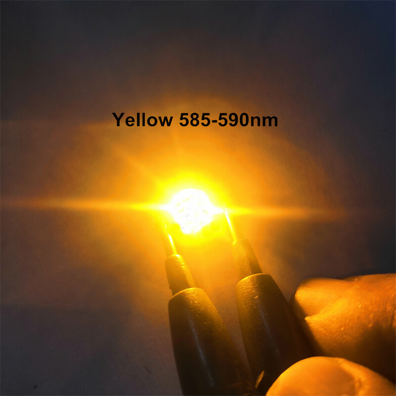1W 3W High Power LED Chip Yellow 590-595nm Amber 595-600nm Orange 600-605nm Bulb