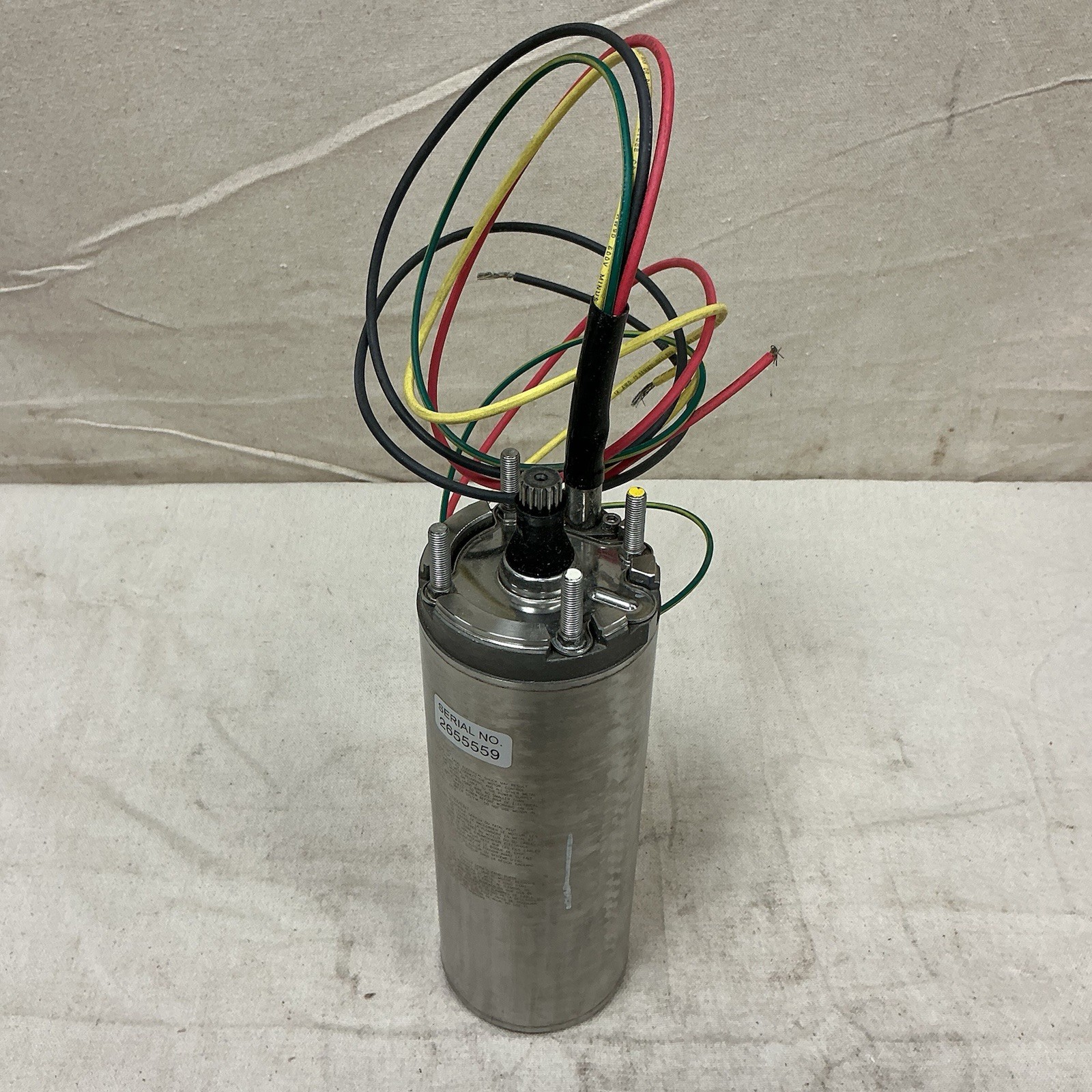 FLINT & WALLING 137428 Deep Well Submersible Pump Motor 1/2hp 3450rpm 230V