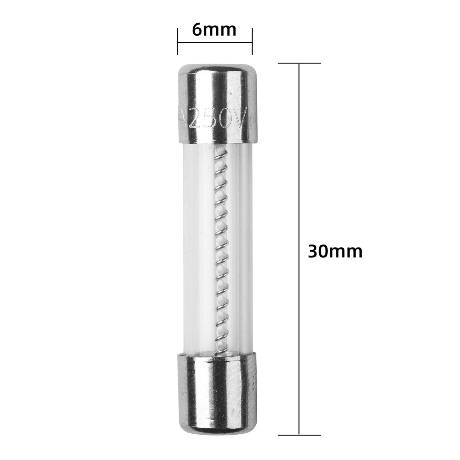10Pcs T0.5AL250V 0.5A 250V SLOW Blow Glass Fuse 6X30mm 0.5 amp Time Delay Fuse