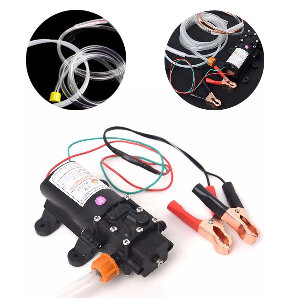 DC 12V Marine Auto Transfer Pump Oil Extractor Oil Change Pump 0.8MPA 5L/Min TOP