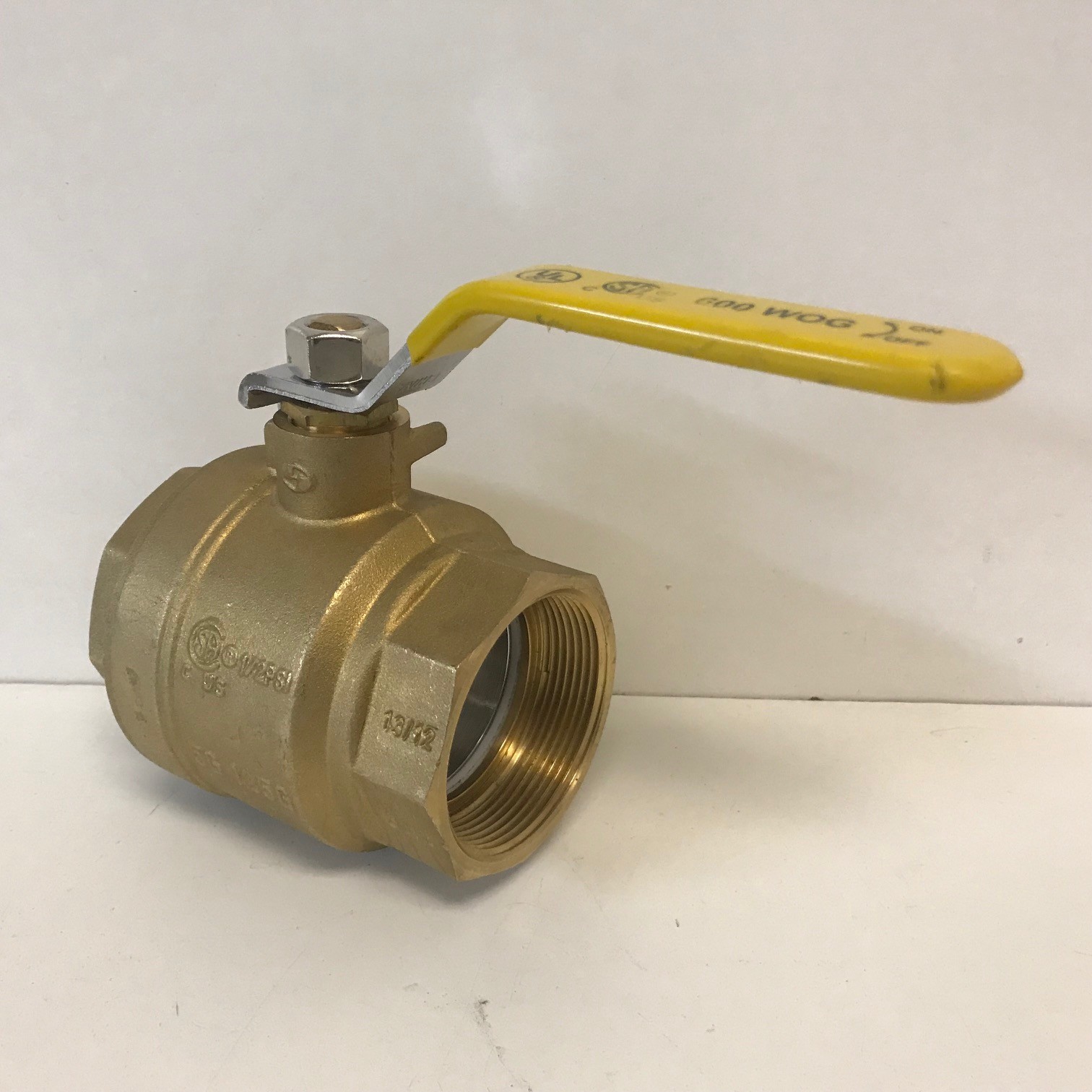NEW OLD STOCK! BRS 2″ BRASS BALL VALVE 250-PSI 5G 125G 13/12