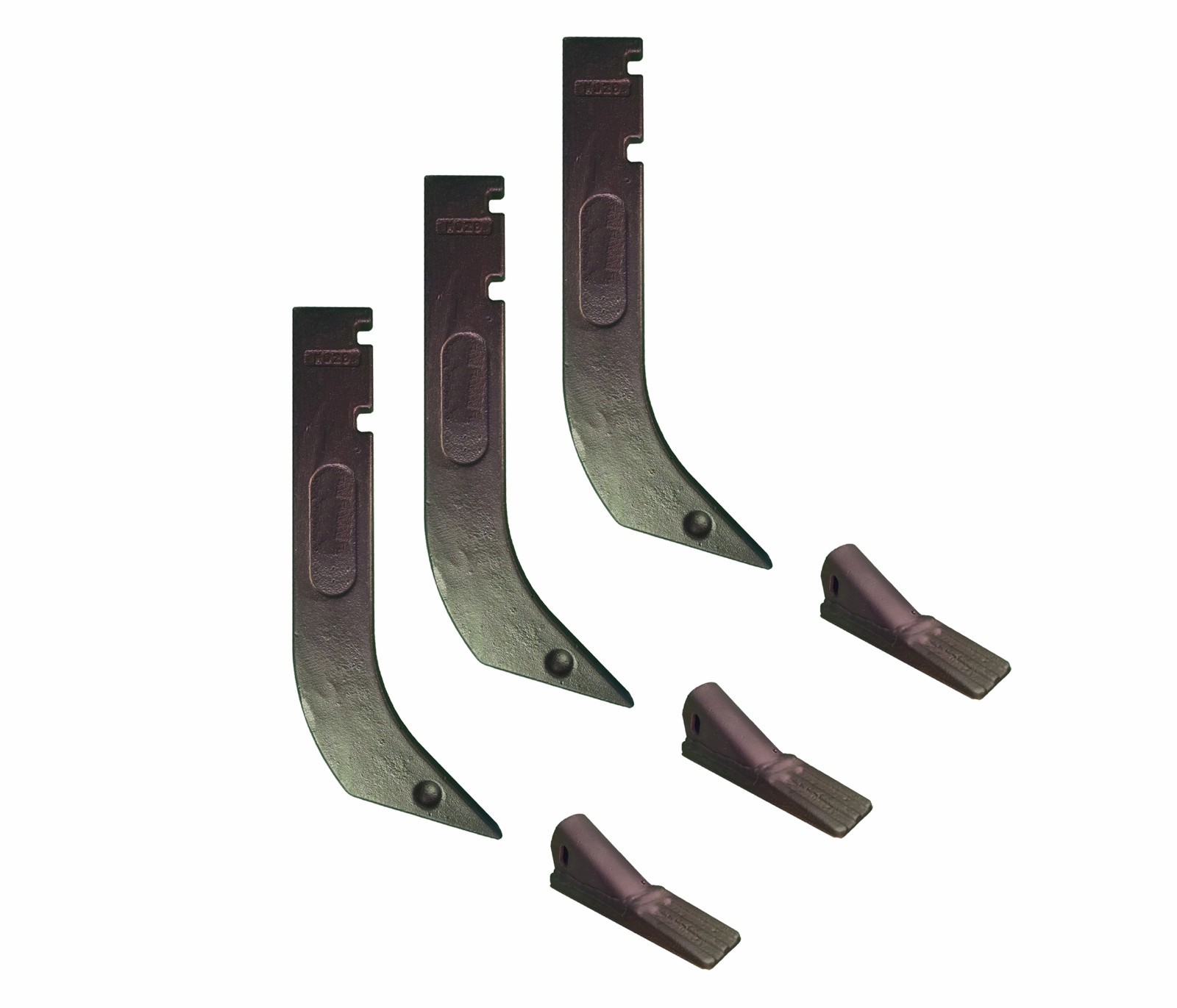 3 – Gannon Scraper Box Shanks with Scarifier Teeth – H920 & 8075