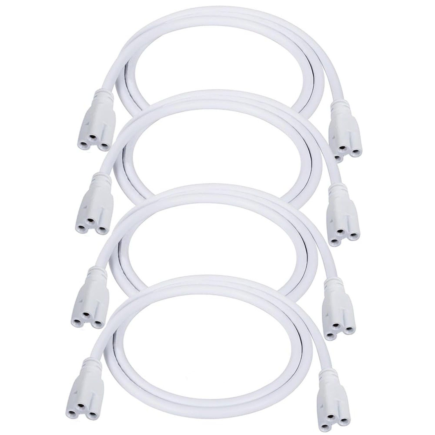 5FT T5 T8 Tube Light Fixture LED Linkable Cord, Double end Connector Cable, P…