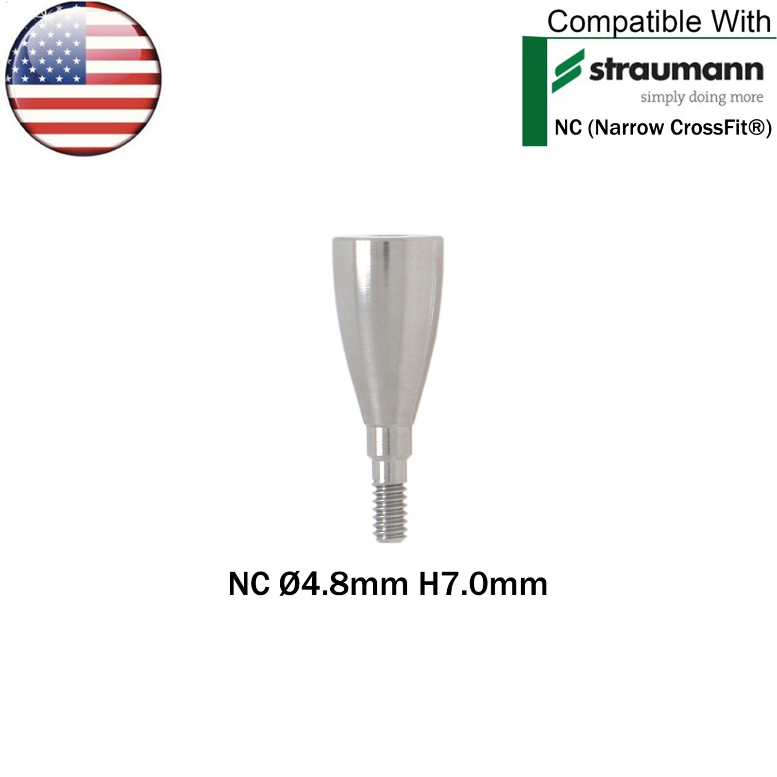 US Dental Mini Healing Abutment NC Ø3.6/4.8mm Closure Caps fit Straumann ITI BLT