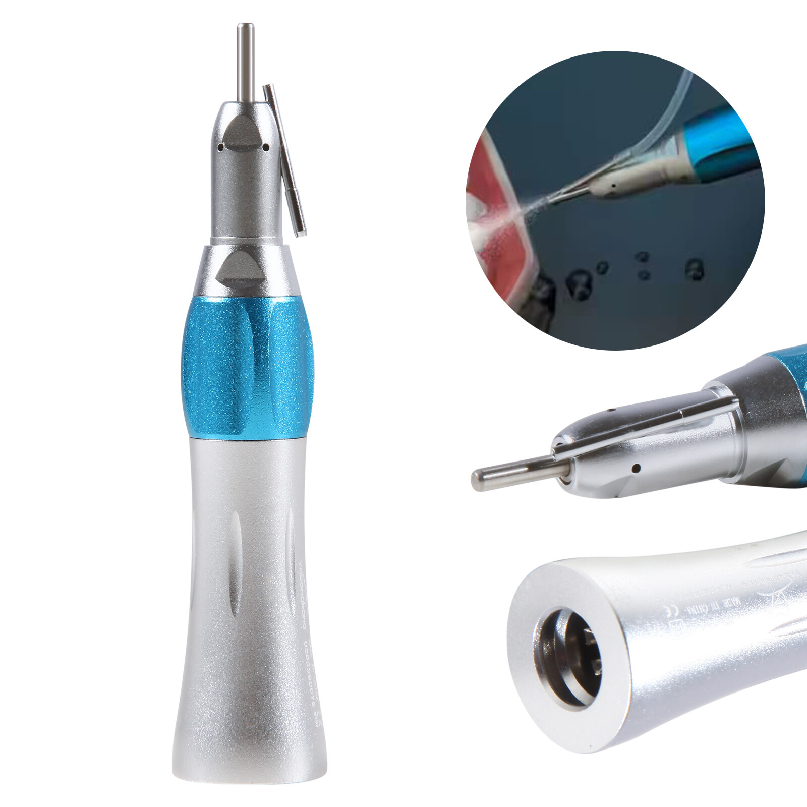 SADENT Dental Surgical Straight Handpiece 1:1 NoseCone With External Nozzle Pipe