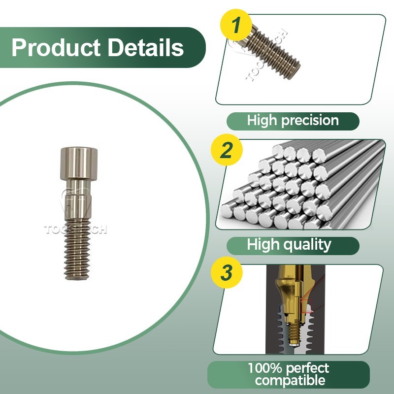 10pcs Titanium connection screw Ti abutment screw compatible with C-TECH