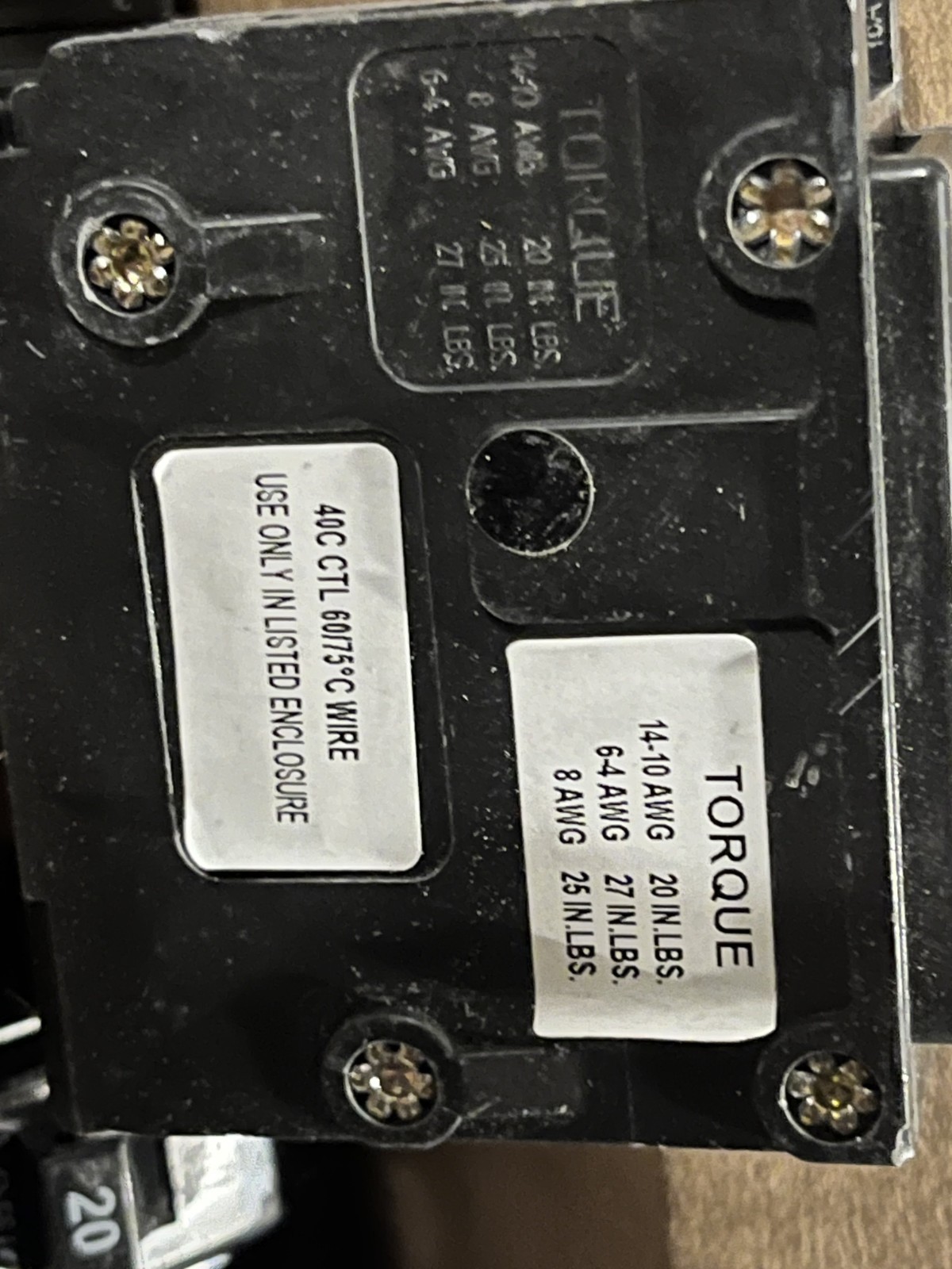 10 NEW – Eaton BR120 20 Amp 120/240 VAC 1 Pole Type BR Plug- On Circuit Breaker
